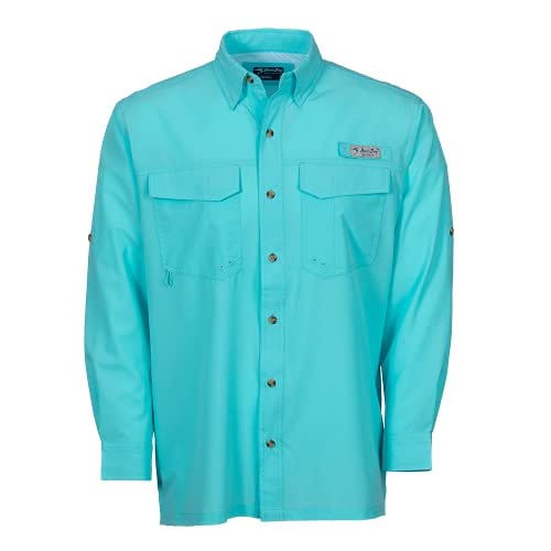 Bimini Bay Related LG Bimini Bay Men&#039;s Long Sleeve Aqua Shirt
