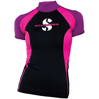 ScubaPro Related XS / Pink/Purple Scubapro Womens T-Flex Short Sleeve Rash Guard UPF 80