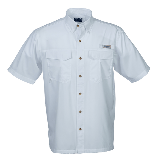 Bimini Bay Men's Short Sleeve White Flats - S - 1