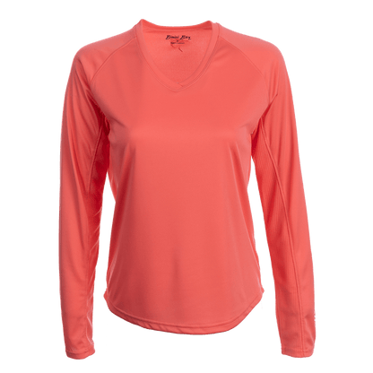Bimini Bay Women's Cabo Long Sleeve Coral Shirt - M - 4