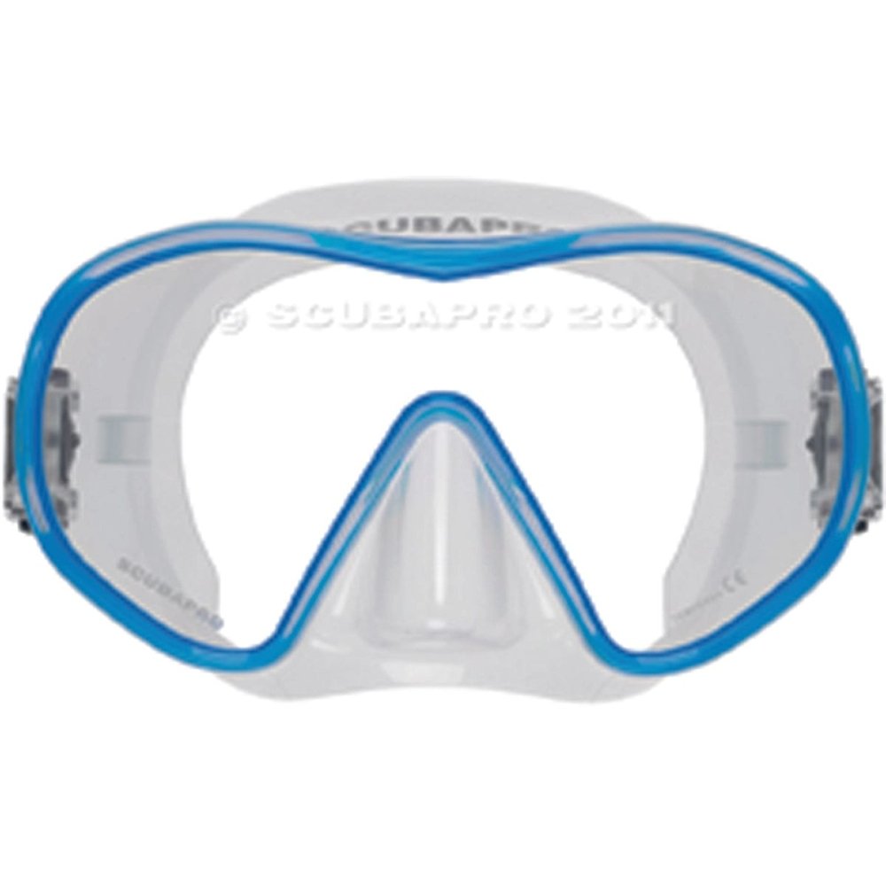 Scubapro Solo Mask - Clear/Blue-Clear Skirt - 1