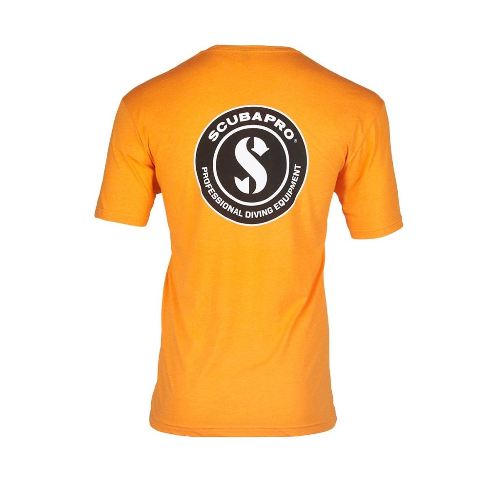 Scubapro Short Sleeve Mens Crew T-Shirt Orange - Large - 22
